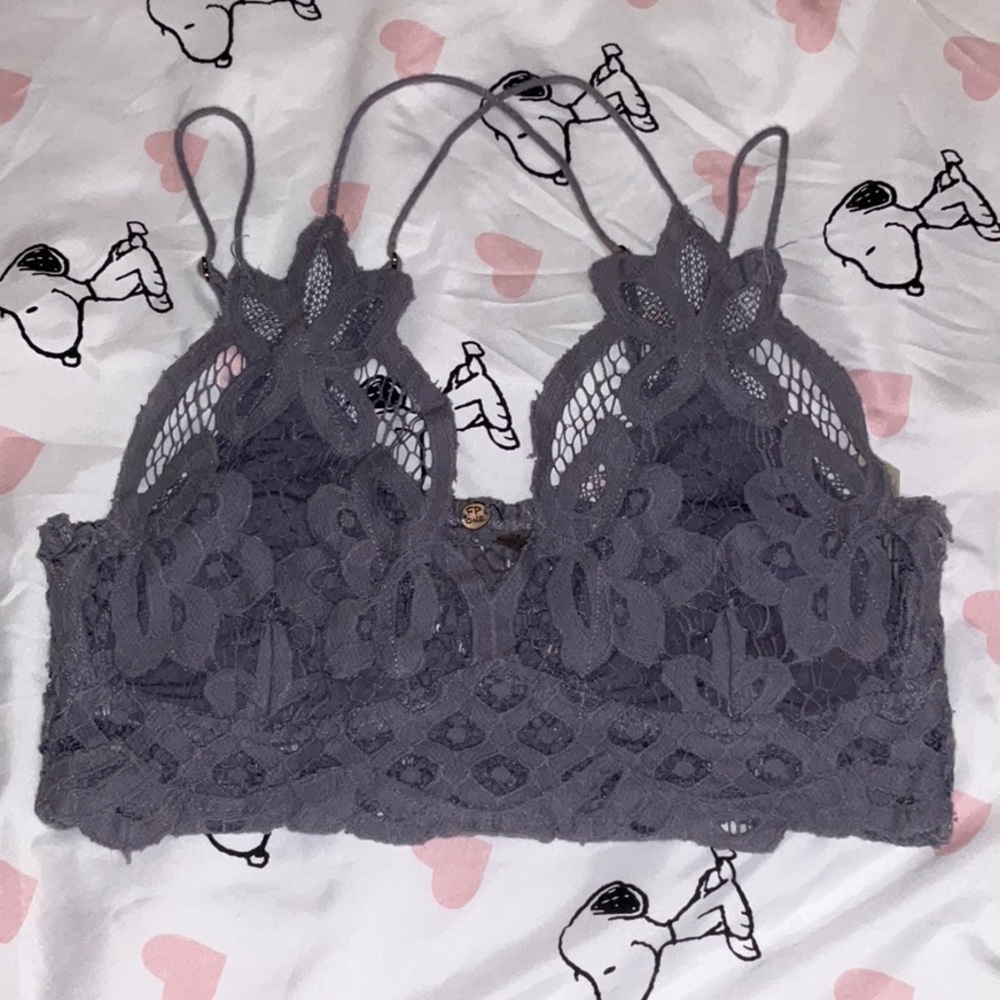 Free people purple/gray Ardella bralette
